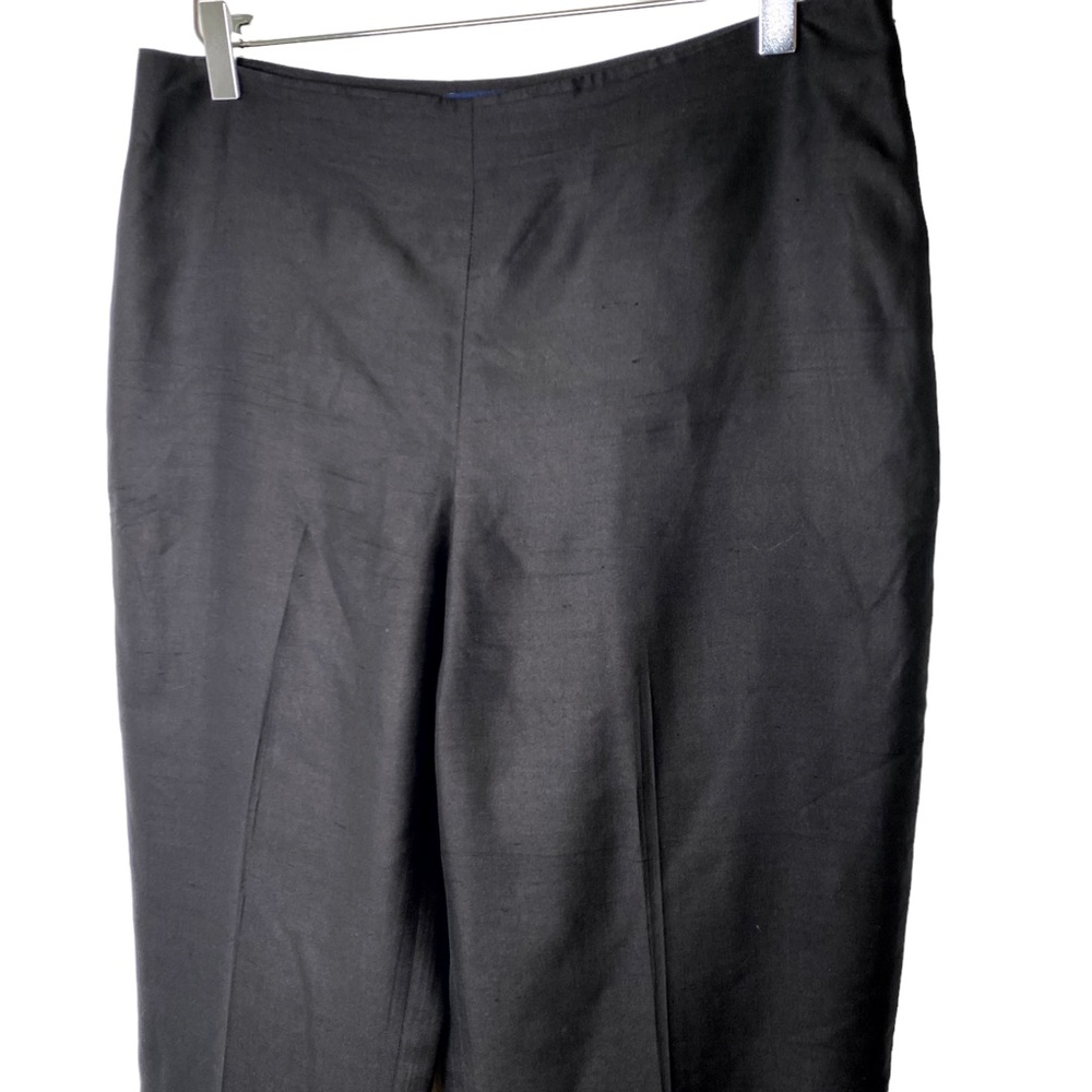 Ann Taylor Silk Pants Trousers Black Size 10 - Picture 5 of 7